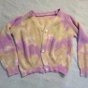 Pink and beige tie dye sweater